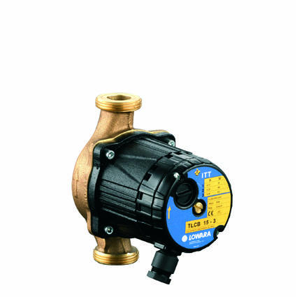 Wet rotor circulators with fixed speed and bronze pump housin TLCB